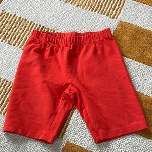 Hanna Andersson tomato red bike shorts size girls 120cm/US 6-7